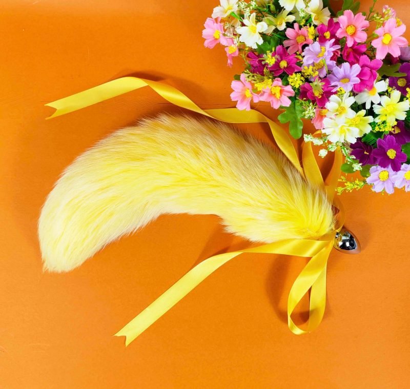 real fur fox tail plug