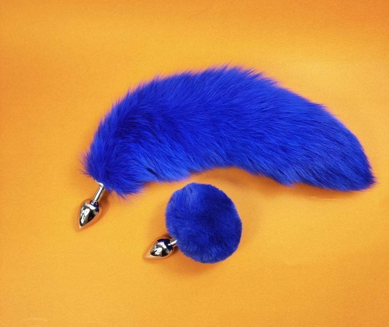 real fur fox tail plug