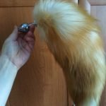 Brown Fox Tail Butt Plug, Real Fur Fox Tail plug 17 inches photo review