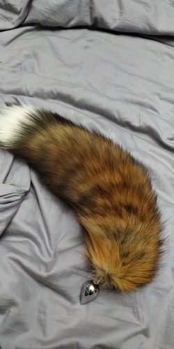 17" Wolf Tail Butt Plug, Faux Fur Anal Plug, Sex Toys photo review